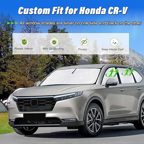 Miniatura 118 de KMF - Parasol de repuesto para parabrisas, cubierta para ventana lateral y trasera, cubierta protectora para visor, para campamento, bebé, bloqueo