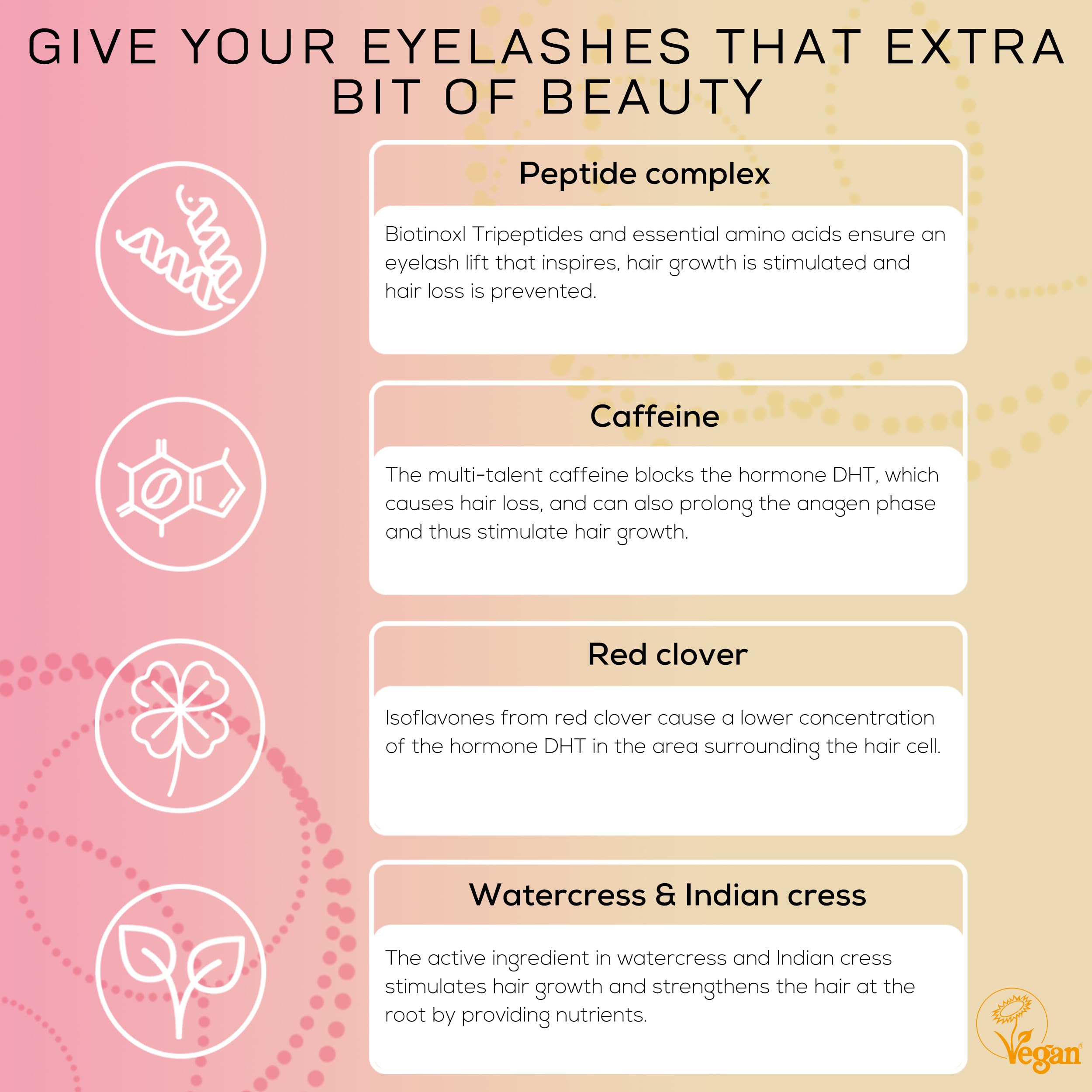 LEFURELL Eyelash Growth Serum, Lash Serum - Longer, Fuller and Healthier Lashes, Hormone-Free, Vegan, Eyelash Booster, 3ml - Image 3