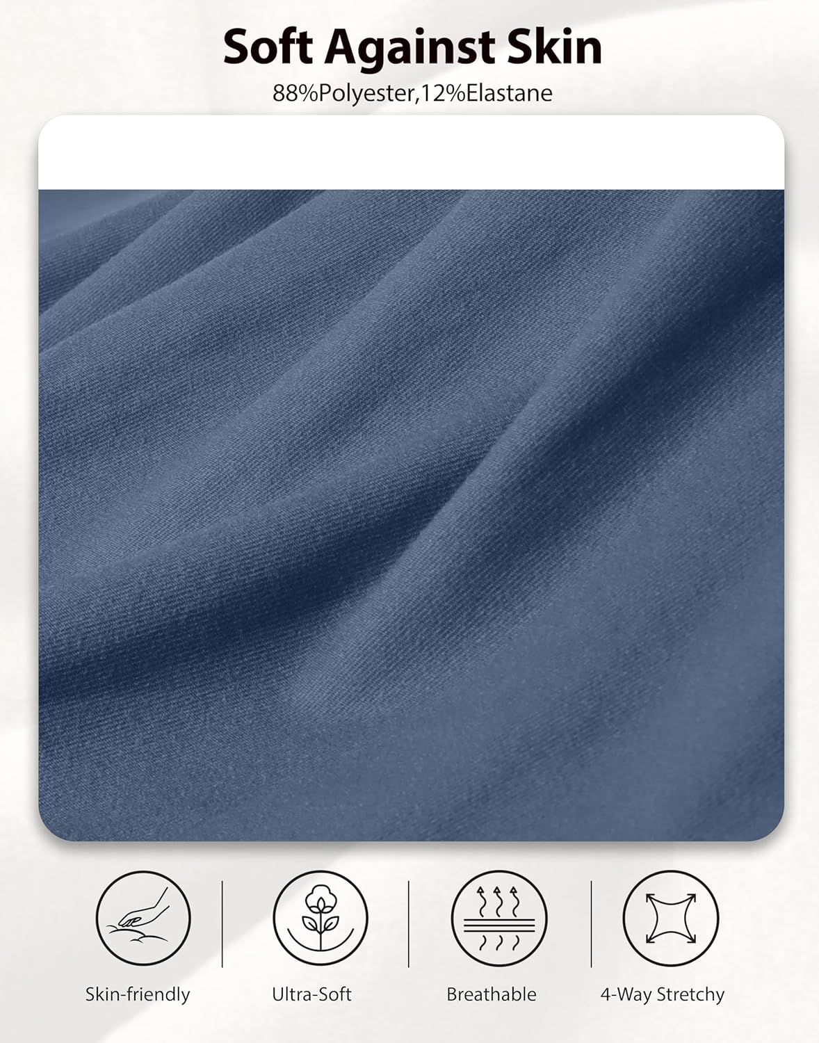 SANTINY Women's Soft Sweatpants Lightweight Yoga Lounge Casual Pants Stretch Open Bottom Sweat Pants for Women with Pockets - Image 5