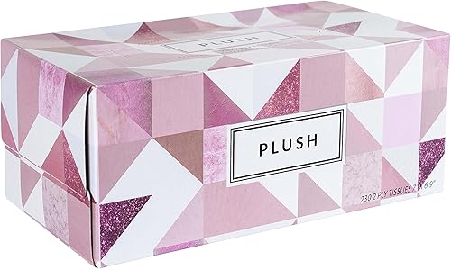 Miniatura 8 de Pañuelos faciales de felpa de 230 por caja, tamaño de 7 x 6.9 pulgadas, 2 capas, suaves, lisos, ideales para baño, oficina, tienda, escuela, hogar,