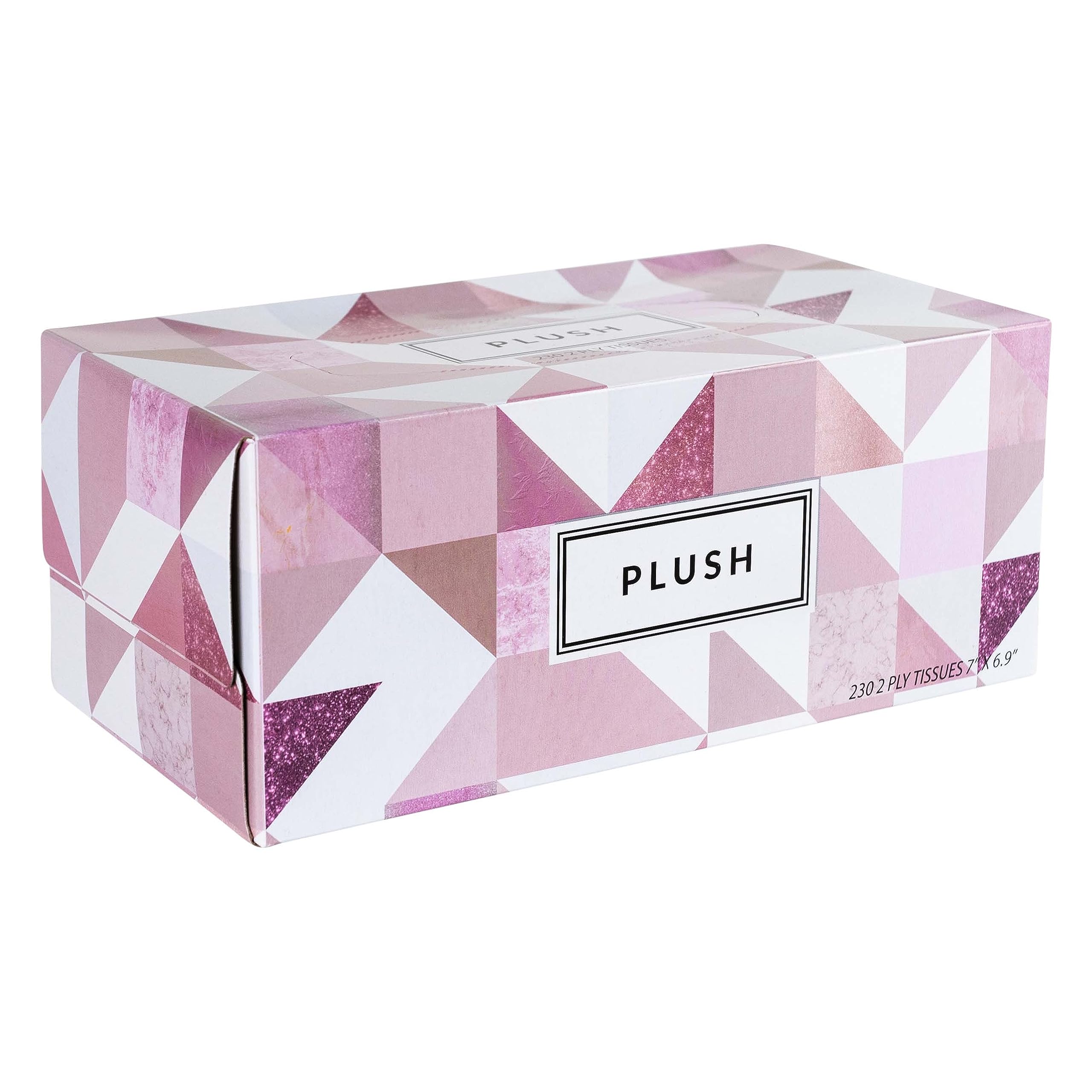 Pluszowe chusteczki do twarzy 230 w pudełku o wymiarach 18 cm x 17,5 cm, 2 warstwy, miękkie, gładkie, idealne do łazienki, biura, sklepu, szkoły, domu, kuchni lub w samochodzie i w każdym pokoju (24