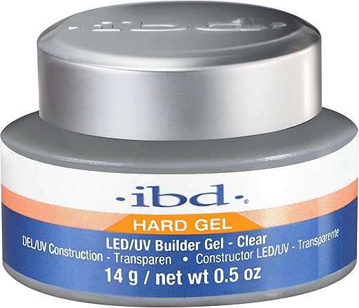 IBD Hard Gel LED/UV Gels, Builder Gel Clear, 0.5 oz