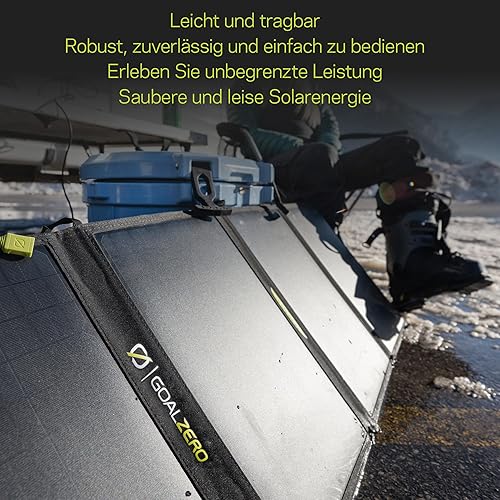 Miniatura 5 de Goal Zero Nomad 50, panel solar monocristalino plegable de 50 vatios con 0.315 in + puerto USB, cargador portátil para generador de energía Yeti y