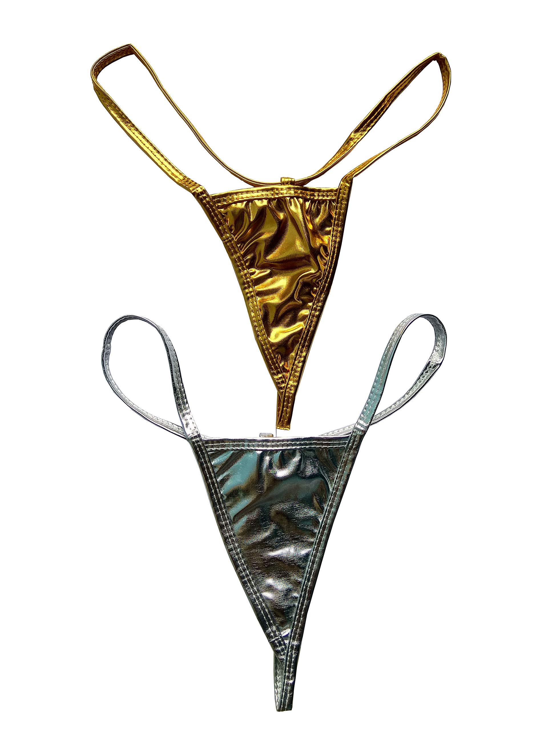 Golden & Silver Gstring Panty Combo Small Size-image-24
