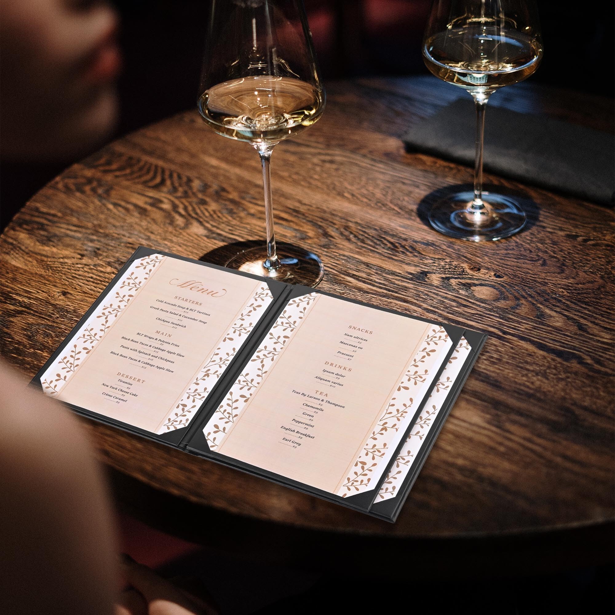Snapklik.com : WeChef Menu Holders For Restaurant 8.5