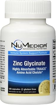 NuMedica - Zinc Glycinate 20mg - 120 Vegetable Capules