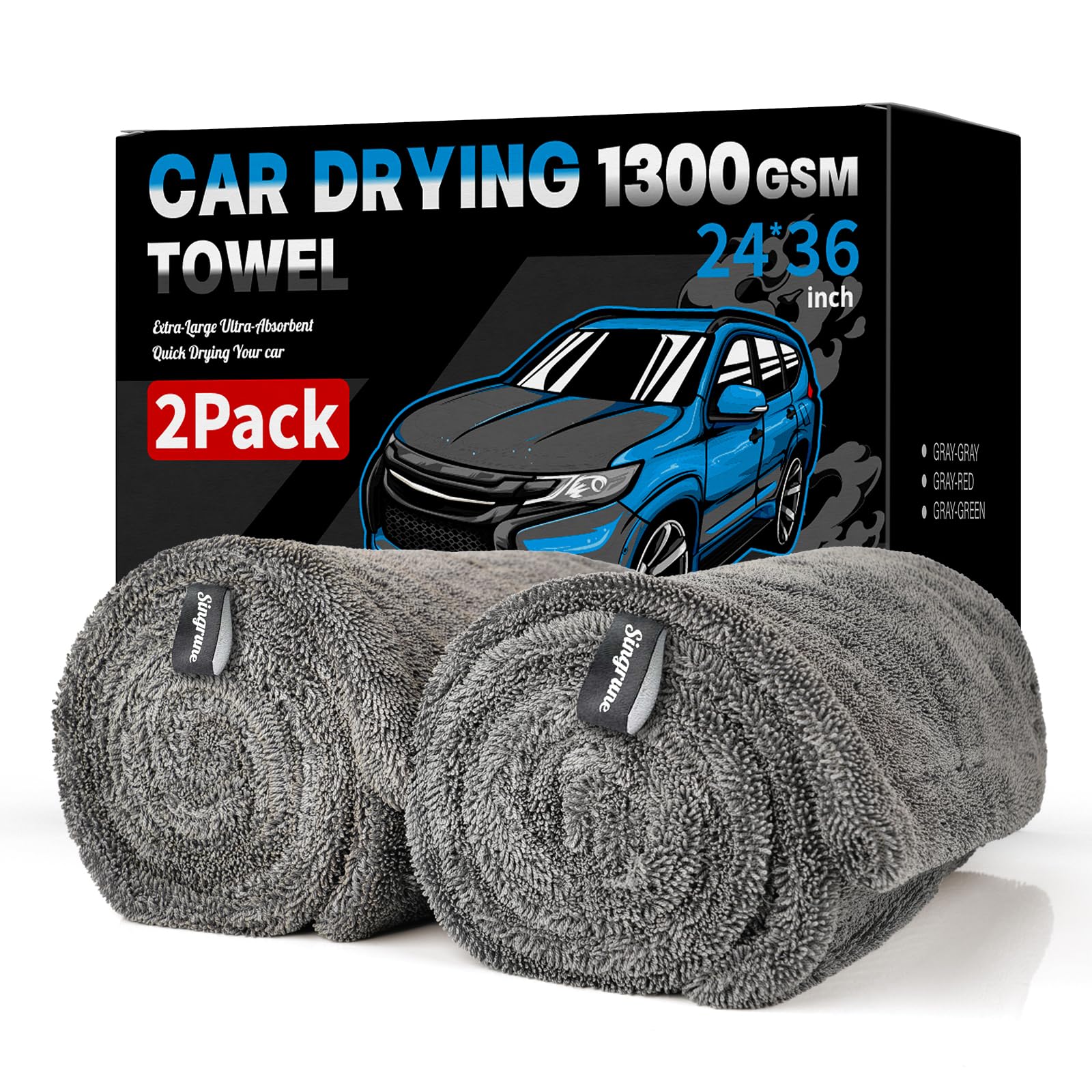 Singrune 2-Pack XL Drying Towel
