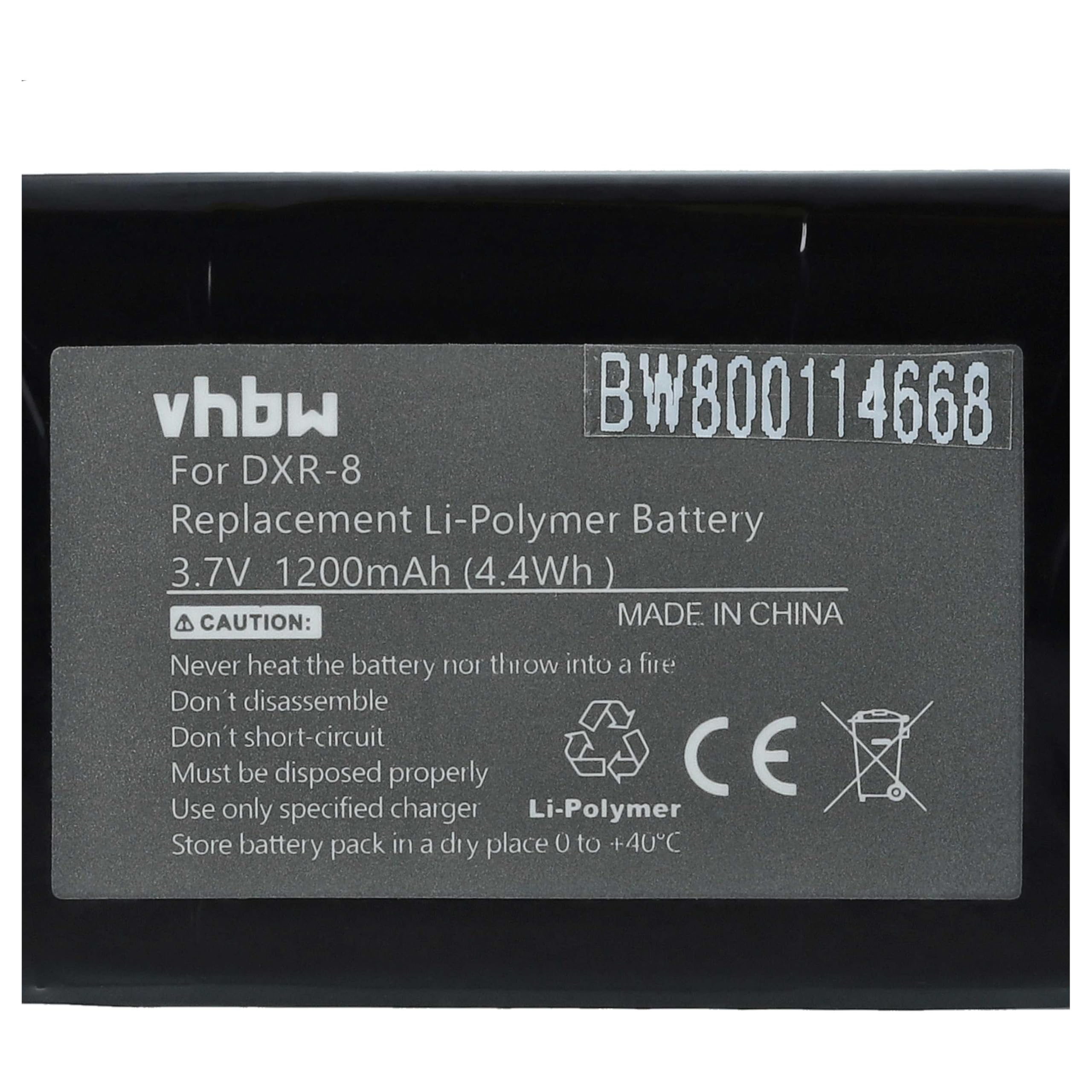 vhbw 1x batería Compatible con Infant Optics DXR-8 Monitor bebé Monitor de bebé (1200 mAh, 3,7 V, Li-Poli)