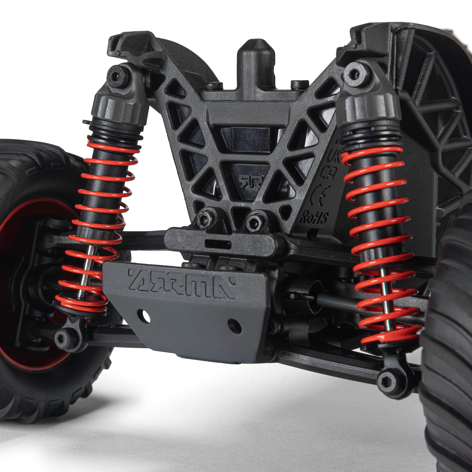 ARRMA RC Truck 1/16 Quake GROM 4X4 RTR Brushed Monster Truck (Akku & Ladegerät enthalten), Rot, ARA2137T1 | RC Truck, Akku & Ladegerät inklusive, ARA2137T1