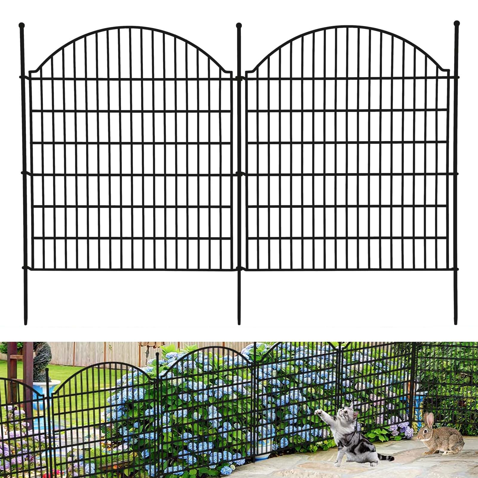 Steckzaun Metall, Beetzaun Metall Dekorative, Teichzaun, Dekorativer Gartenzaun, Dekorative Zaun Garten Steckzaun Teichzaun Steckzaun Für Hunde Gartenzaun Komplettset