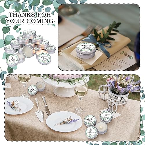 Miniatura 4 de MTLEE 50 velas perfumadas de lavanda para baby shower, regalo de viaje, lata de cera de soja, velas de aromaterapia, regalos para baby shower,