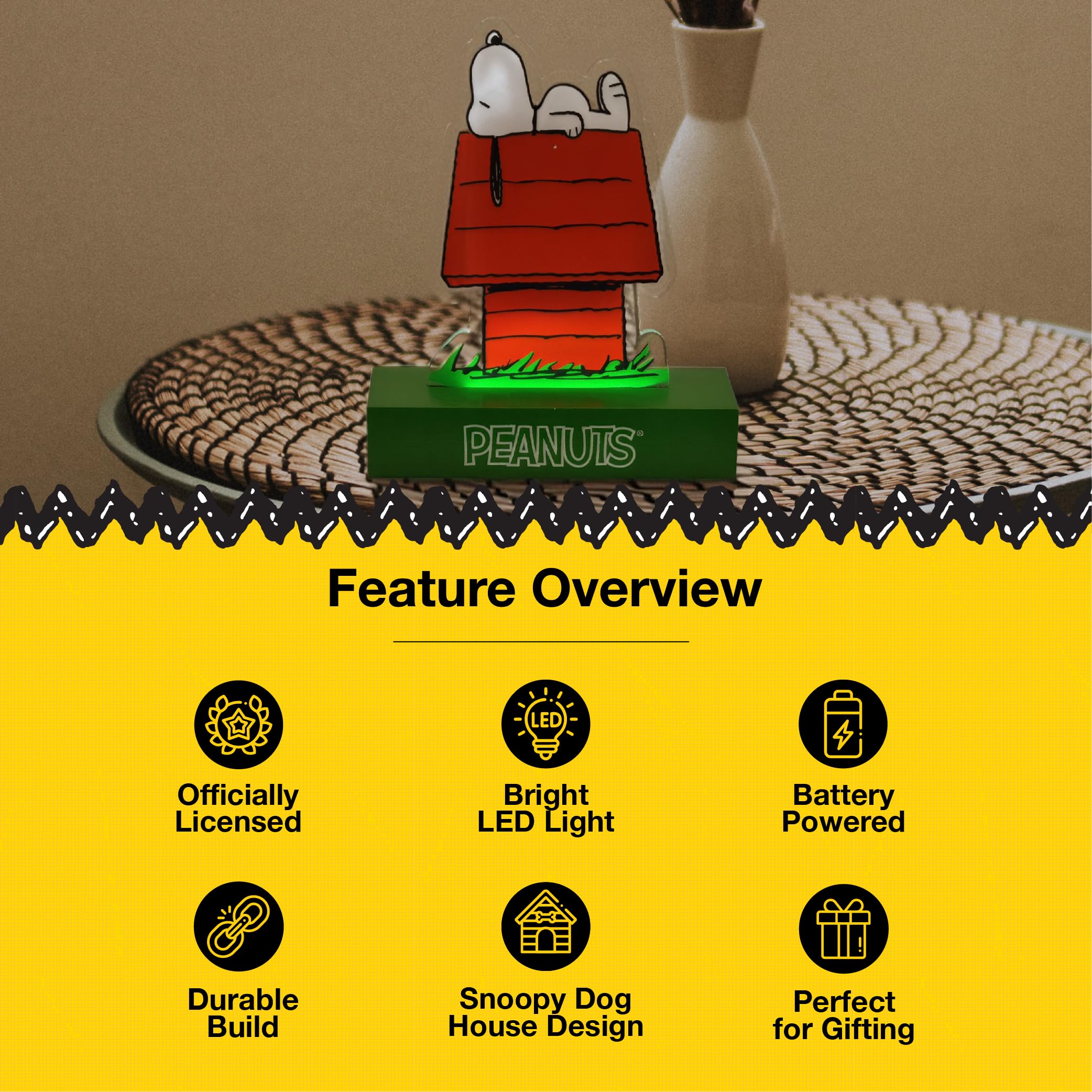 Mark Feldstein, Peanuts Snoopy's Doghouse LED Illuminated Acrylic