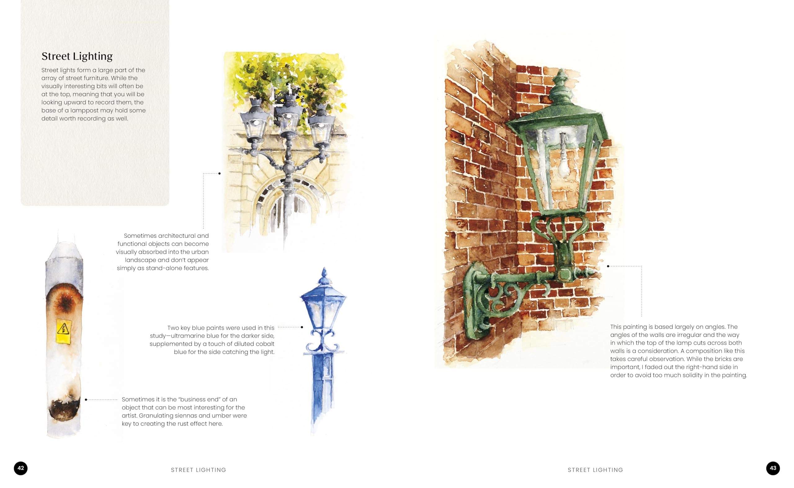 Watercolor Artist's Index of the Urban Landscape Field Trip Paint Features