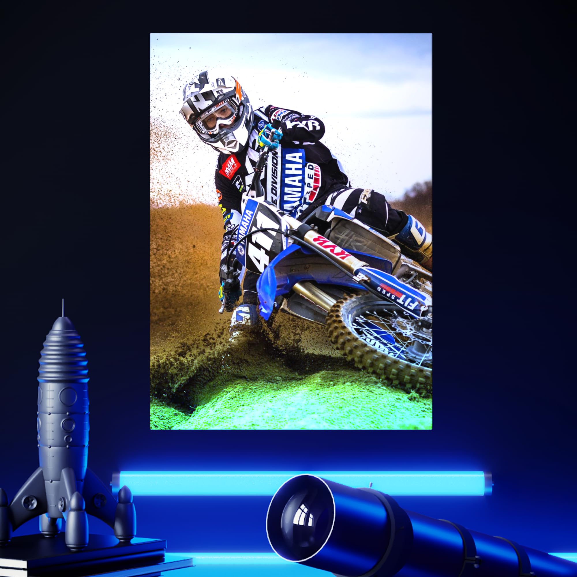 Displate - Poster In Metallo - Montato a Magnete - World Class Photos - Sport - Desert King 1 - Größe L - 67,5x48cm Matt