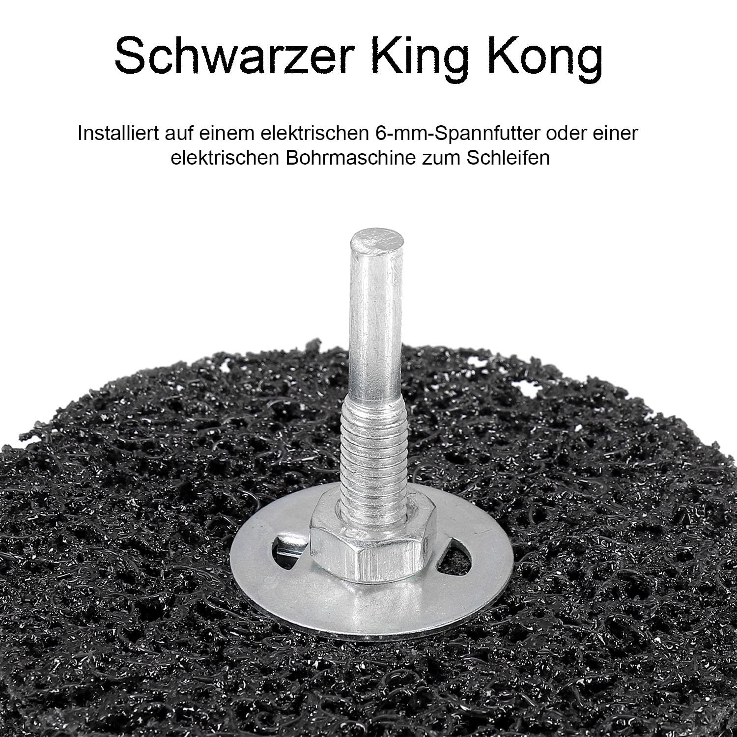 5 Dischi Abrasivi CSD 100mm Nero - Per Smerigliatrice, Rimozione Vernice E Ruggine - Foto 3