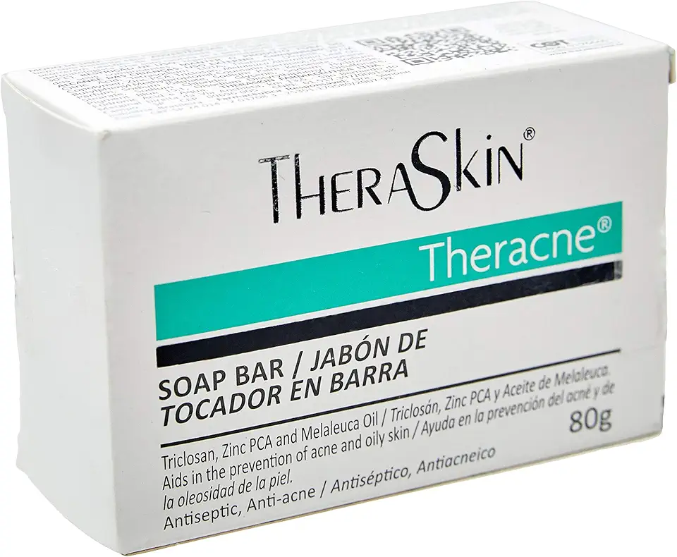 Theracne Sabonete em Barra, 80 G, THERASKIN, Transparente