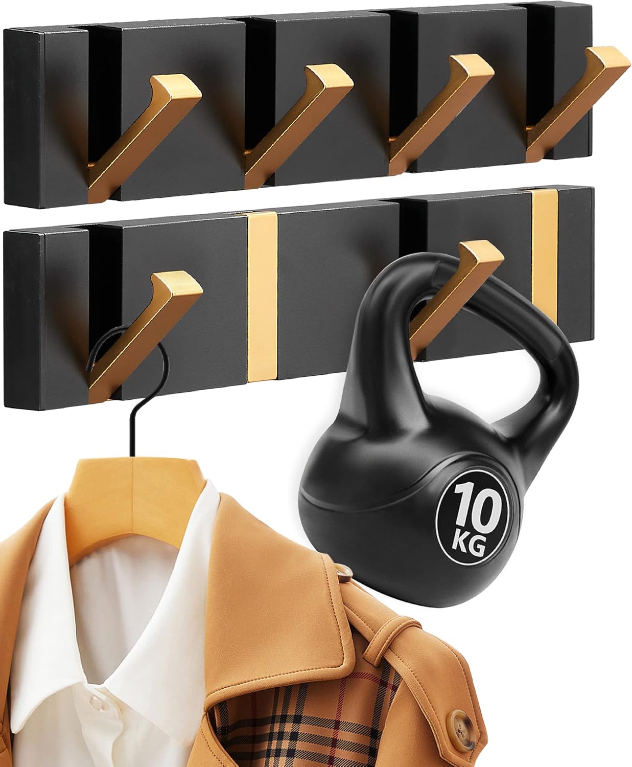 2 Pack Waterproof Folding Hideaway Coat Hooks，Retractable Hook，Space-Saving Hanger，Coat Hooks Wall Mounted，Aluminum Heavy Duty Wall Hooks，Wall Mounted Folding Coat Rack for Hat，Towel，Bag，Key