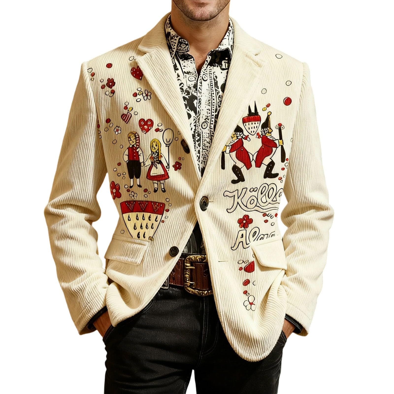 Blazer retro de pana contra la rigidez del traje 6