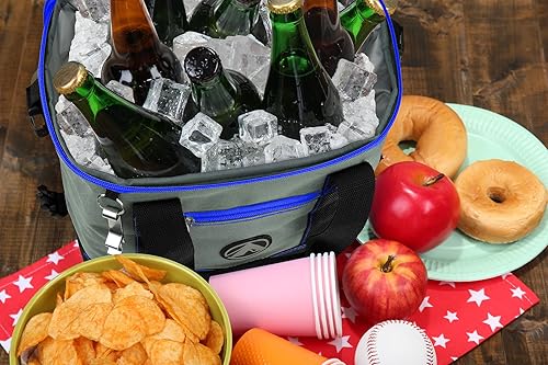 Miniatura 7 de GigaTent Hielera plegable aislada, lonchera suave con abrebotellas para campamento, playa y viajes, tela ligera y resistente a desgarros (pequeña 12