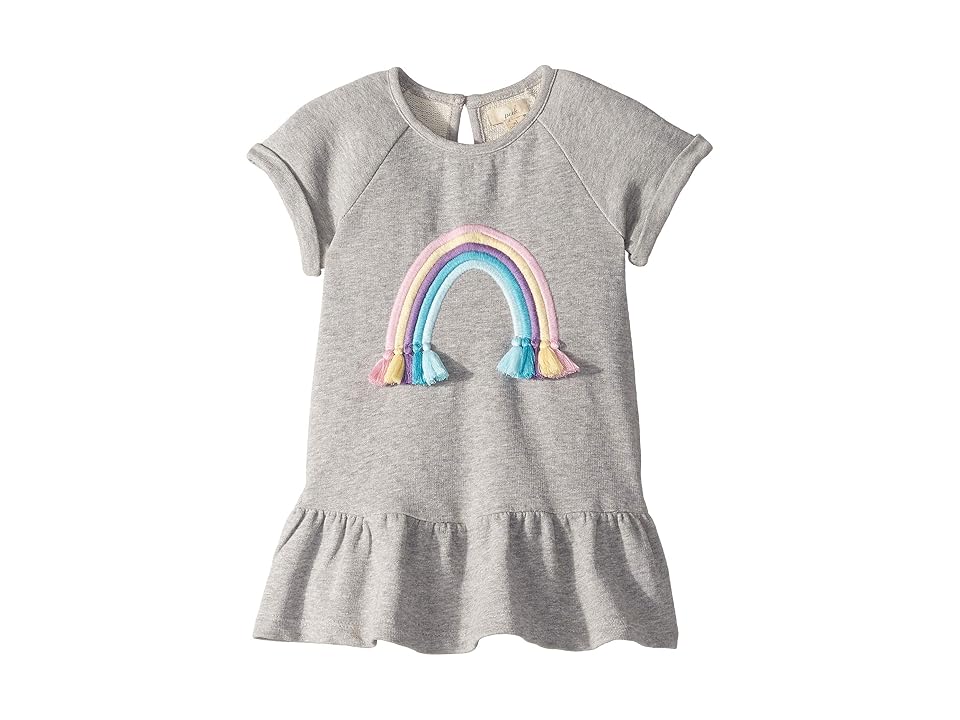

PEEK Rainbow Dress (Infant) (Heather Grey) Girl's Clothing, Gray