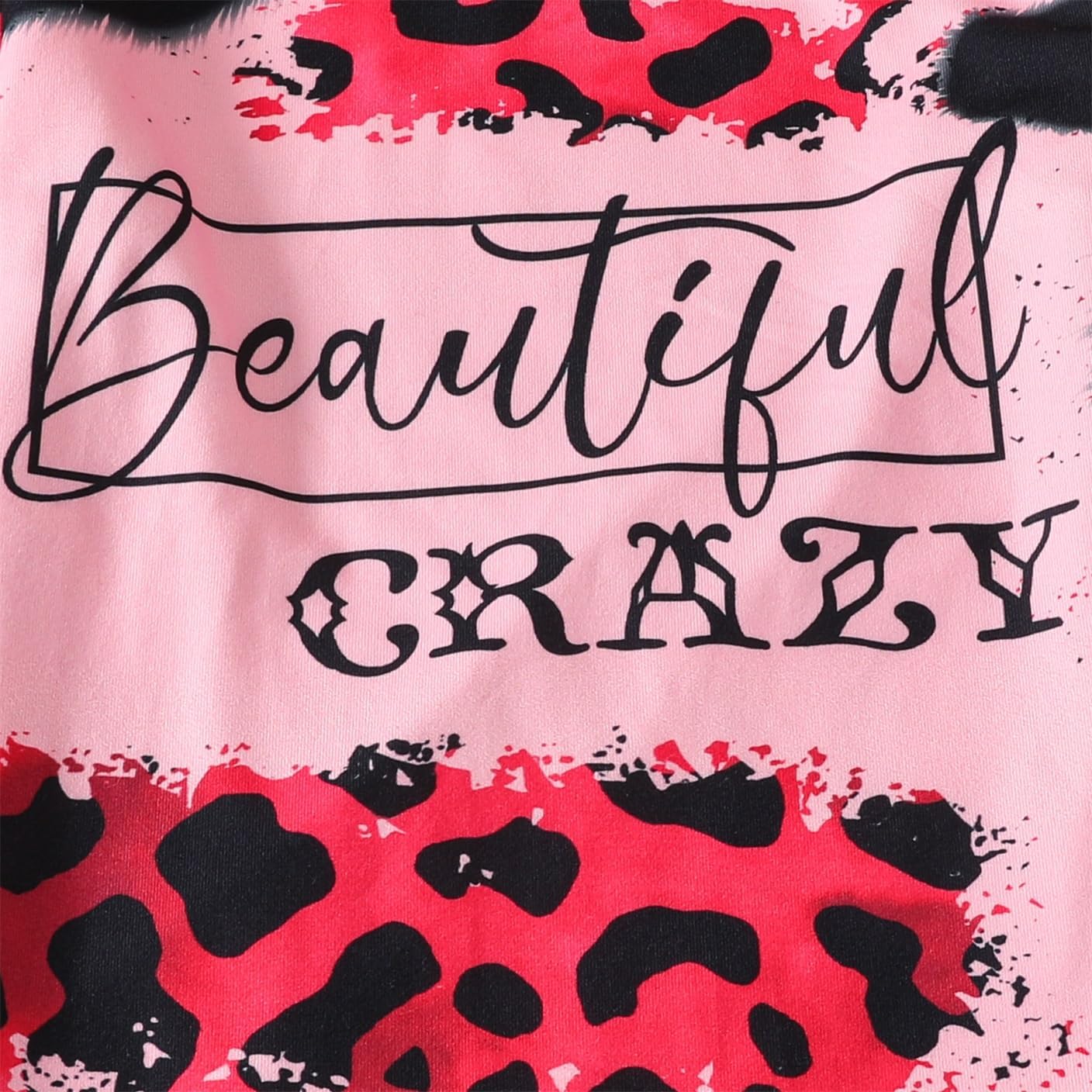 Tween Girl's Letter Print Top + Jogger Pants 2 Piece Outfit Set Kids Clothing, Sizes 6-14 Years - Image 5