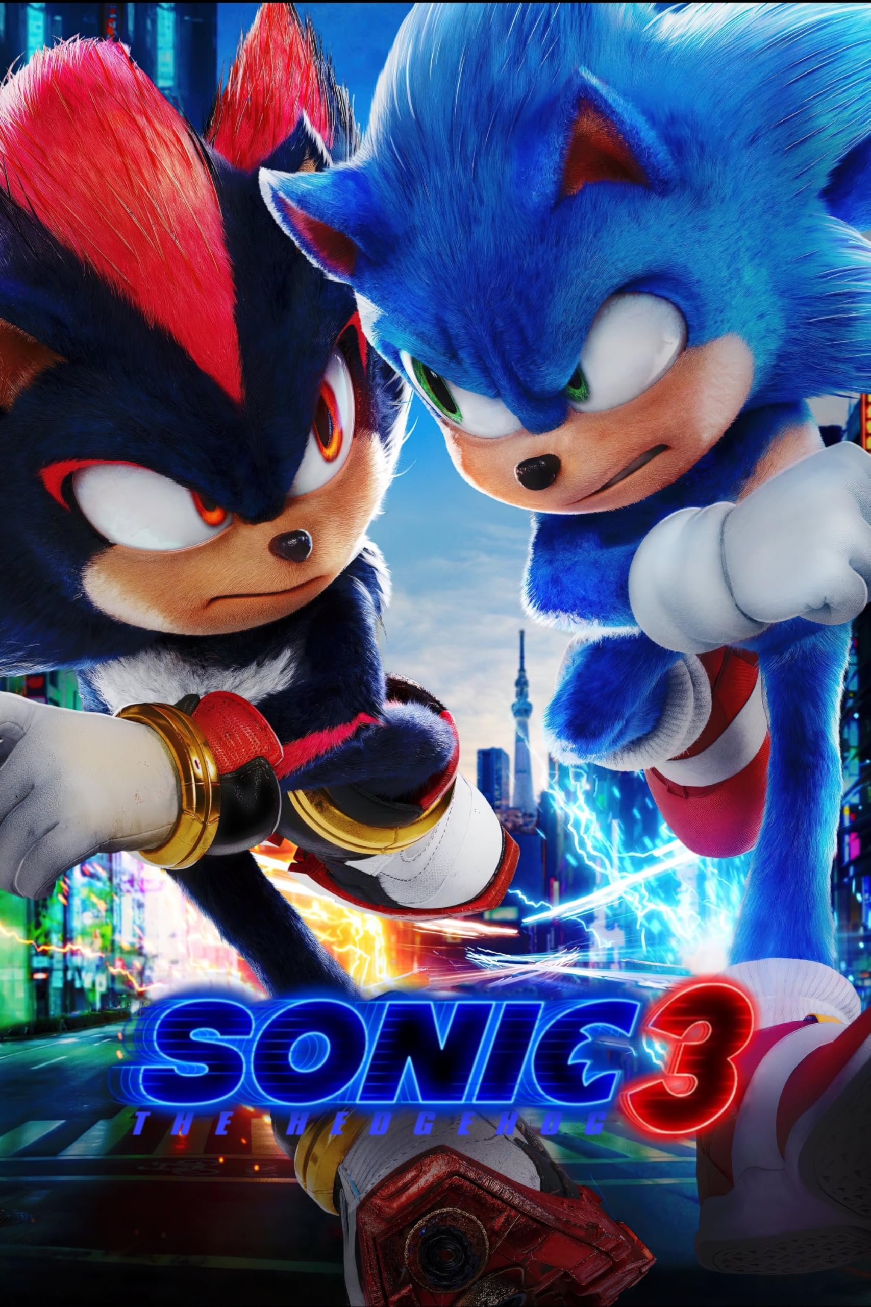 Sonic 3 2024 Movie Poster A5 A4 A3 A2 A1 Maxi Print Bedroom Home Decor Room Cinema Film Gift 2931 (Maxi - 61cm x 91.5cm)