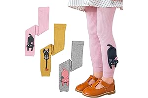 Cute Cat Leggings for Girls (Pack of 3)