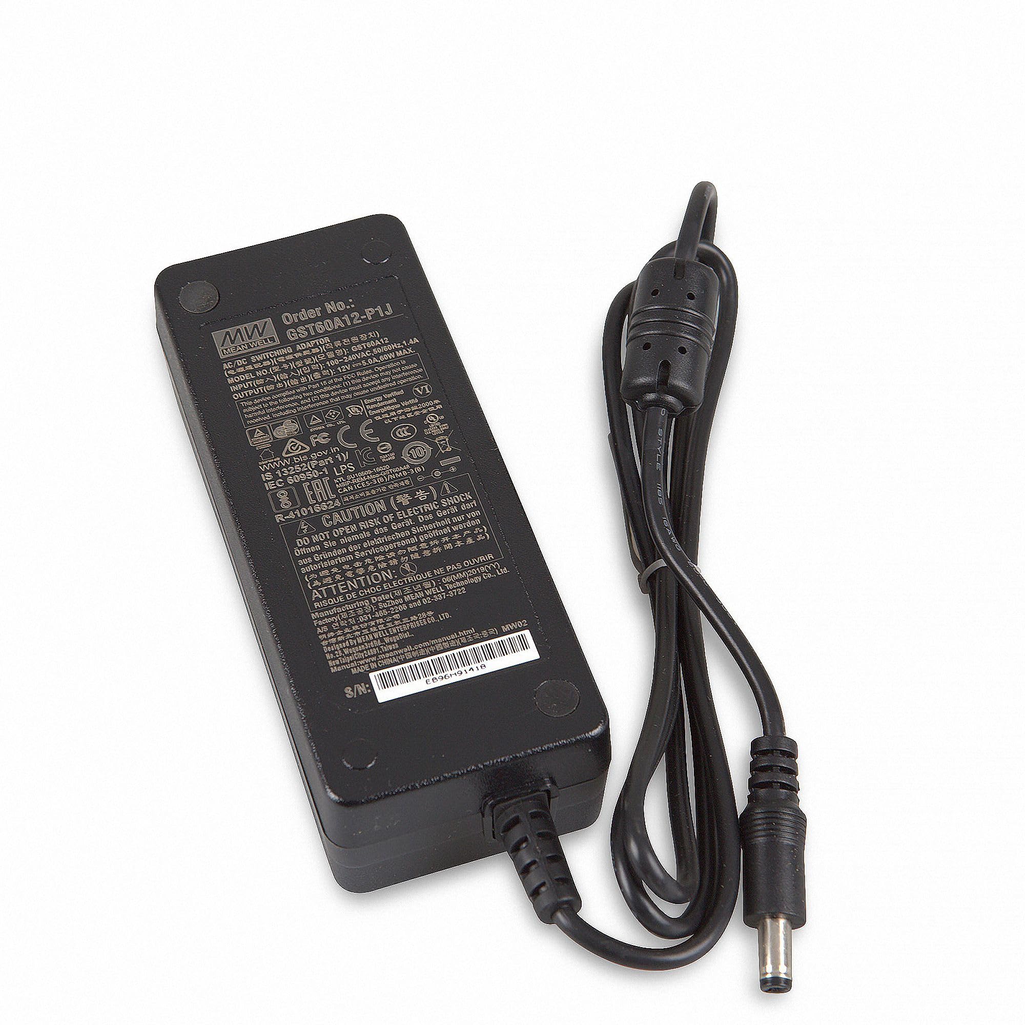 MEAN WELL Original gst60 a12-p1j 12 V 5 a Meanwell gst60 a 12 V 60 W ac dc alta affidabilità industriali Adaptor
