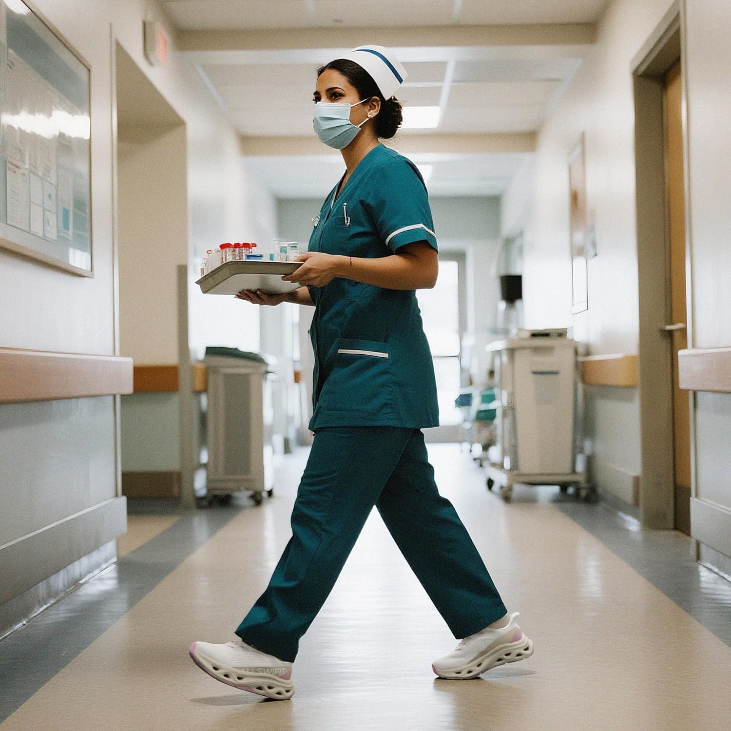 Women's Slip On Walking Shoes Cushioning Hands Free Non Slip Breathable Comfort Workout Running Jogging Gym Athletic Tennis MoveSlide Fashion Sneakers - Image 2