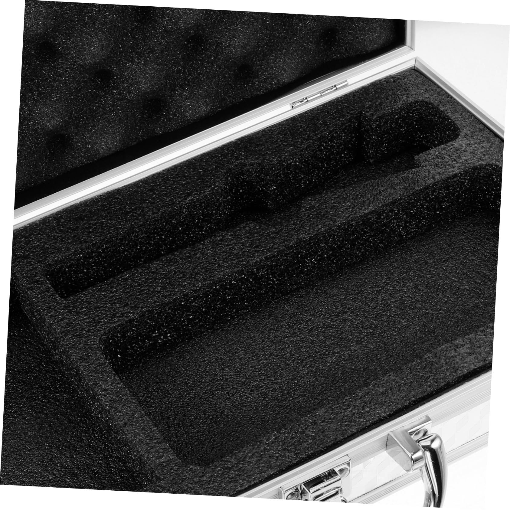 Custodia per Microfono senza Fili in Lega di Alluminio Interno in Spugna Resistente All'usura, Valigetta Portatile per Microfoni da Cantante Adatta per Uso Outdoor