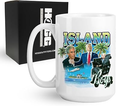 Hogg Epstein Mug, 15 oz Ceramic FDT Coffee Cup, Anti Trump Mug, Trump Epstein, Island Boys Coffee Cup, FDT, Gag Gifts For Men, White Elephant Gifts