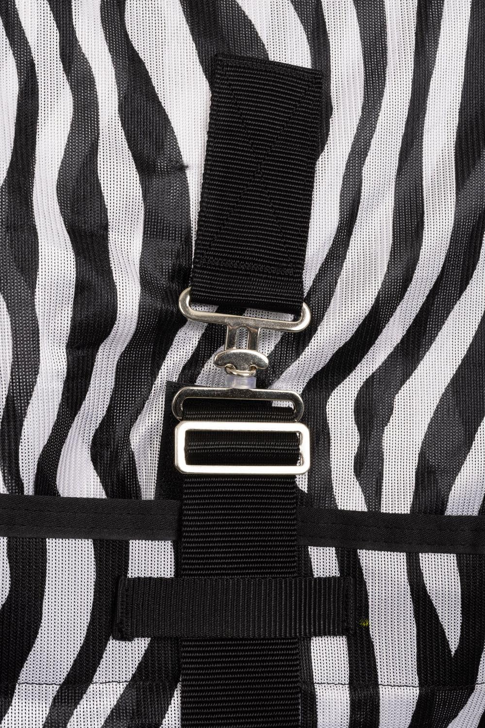 netproshop Pony Fliegendecke mit Halsteil Bauchlatz u Schweiflatz Zebra Print Gr. 75-125, Groesse:85, Farbe:Zebra