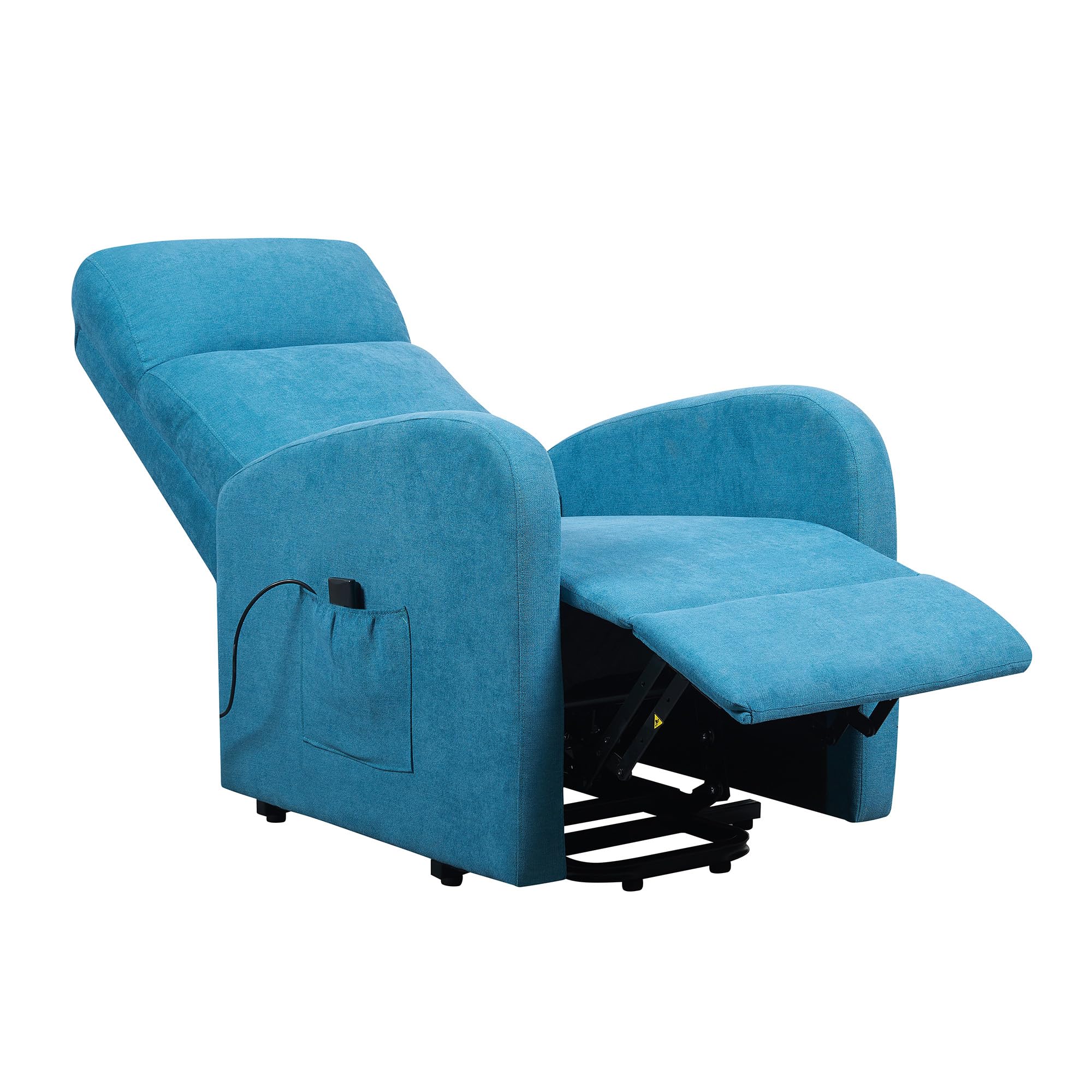 POLTRONE ITALIA Poltrona Alzapersona relax reclinazione elettrica poltrona per anziani soggiorno elevabile Detraibile 19% tessuto Turchese