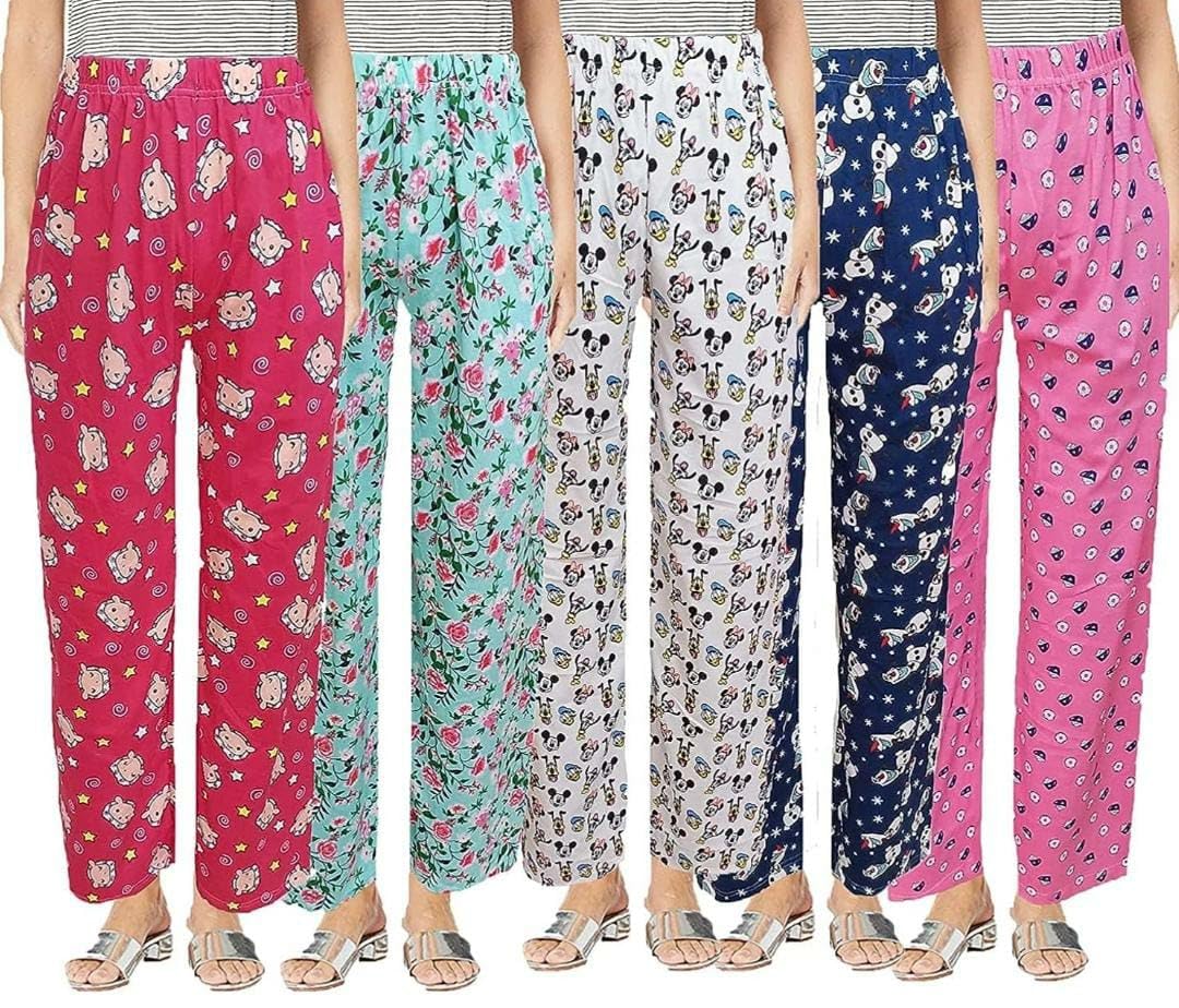 mascari Women's Combo pack Cotton Printed Pyjama/Track Pant Lower (Multicolour; Free Size) (XL, 3)-picture-31