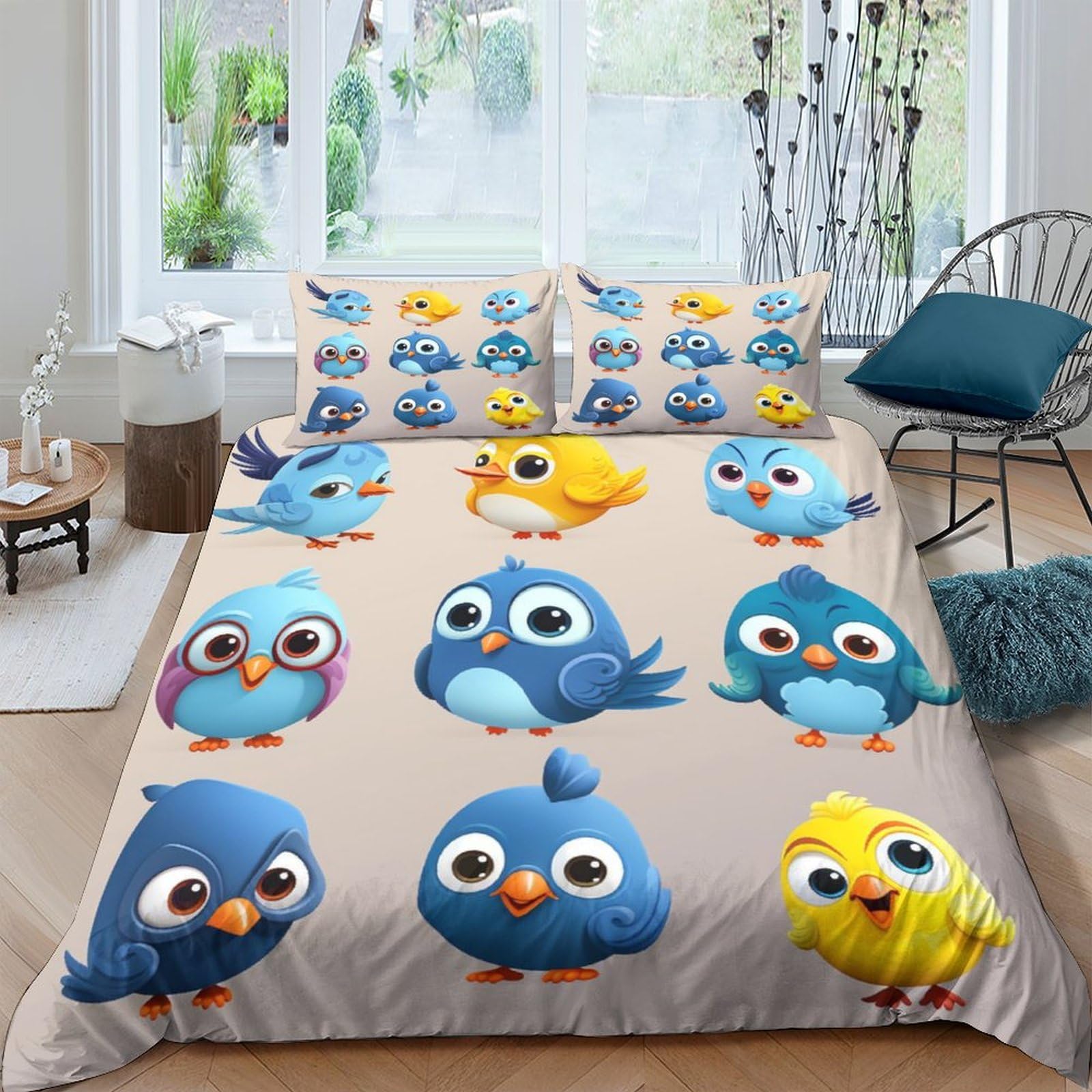 Parure de lit enfant 3D OiMeru avec housse de couette souple 200x200 cm