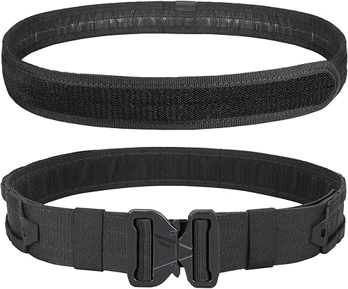 Miniatura 2 de YAKEDA Molle - Cinturón táctico de combate para cinturón de combate de liberación rápida, cinturón de airsoft, cinturones resistentes, 8 piezas