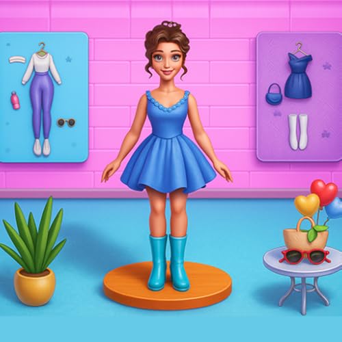 DIY Anime Paper Princess Doll Dress Up Fashion: Magic Barbie Avatar Maker Dressup & Makeover Game