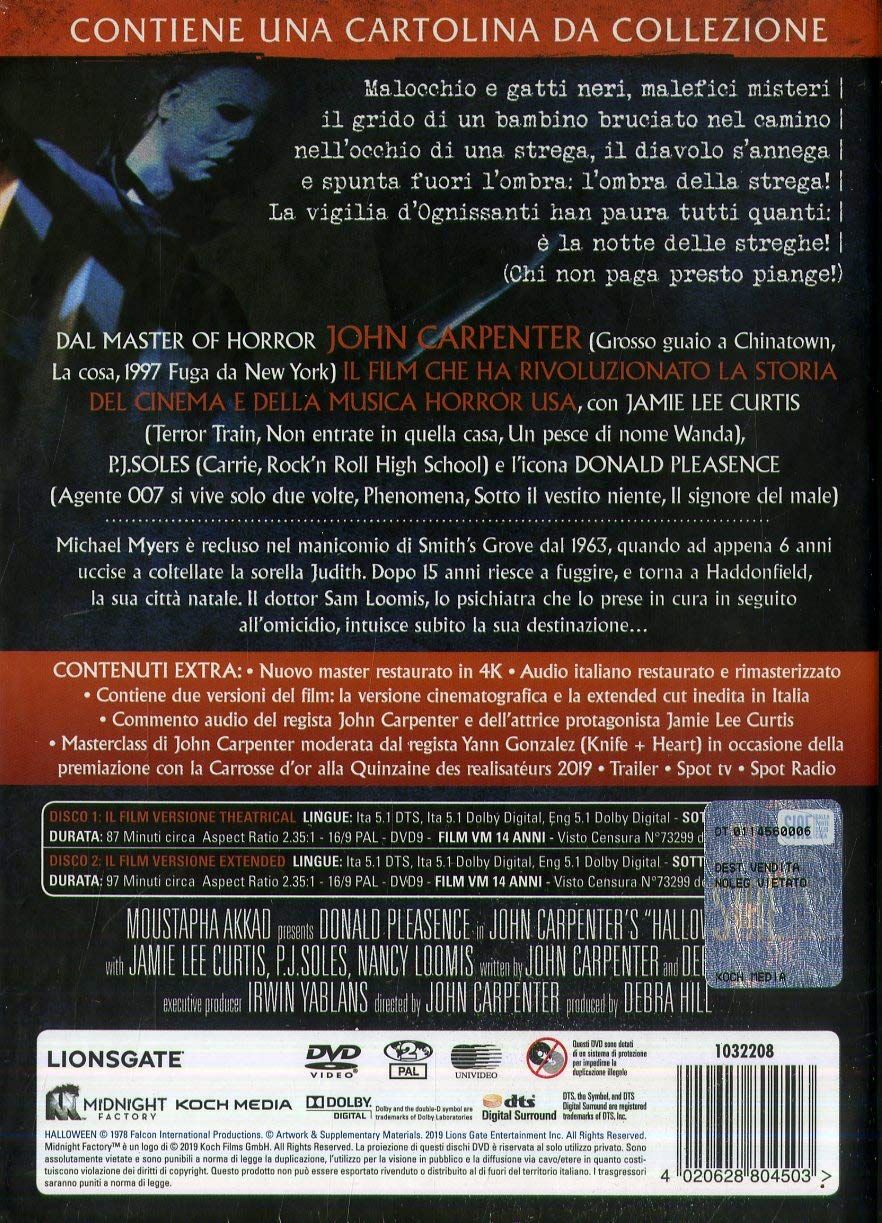 Halloween- La Notte Delle Streghe (2 DVD)