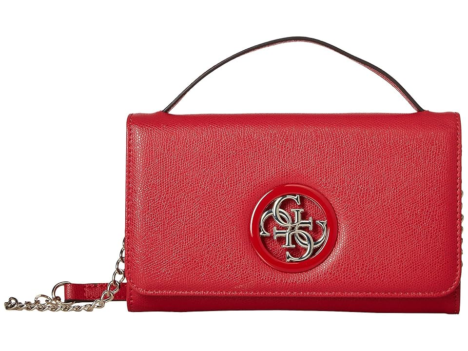 

GUESS Open Road Wallet On A String (CNY Red) Handbags