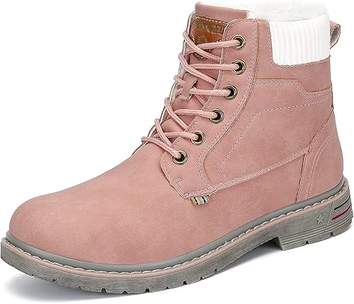 Botas de senderismo para mujer y hombre, forro cálido, botas de nieve para exteriores, antideslizantes, resistentes al agua