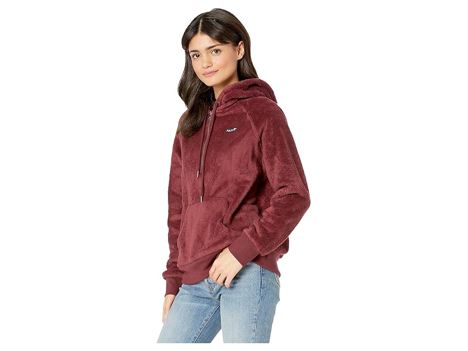 

Volcom Snugz and Hugz Hoodie (Zinfandel) Women's Sweatshirt, Brown