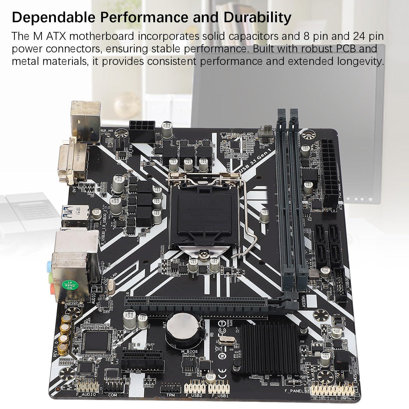 Amazon | B360M D2VX SIコンピューターマザーボード、2 DDR4 DIMM M