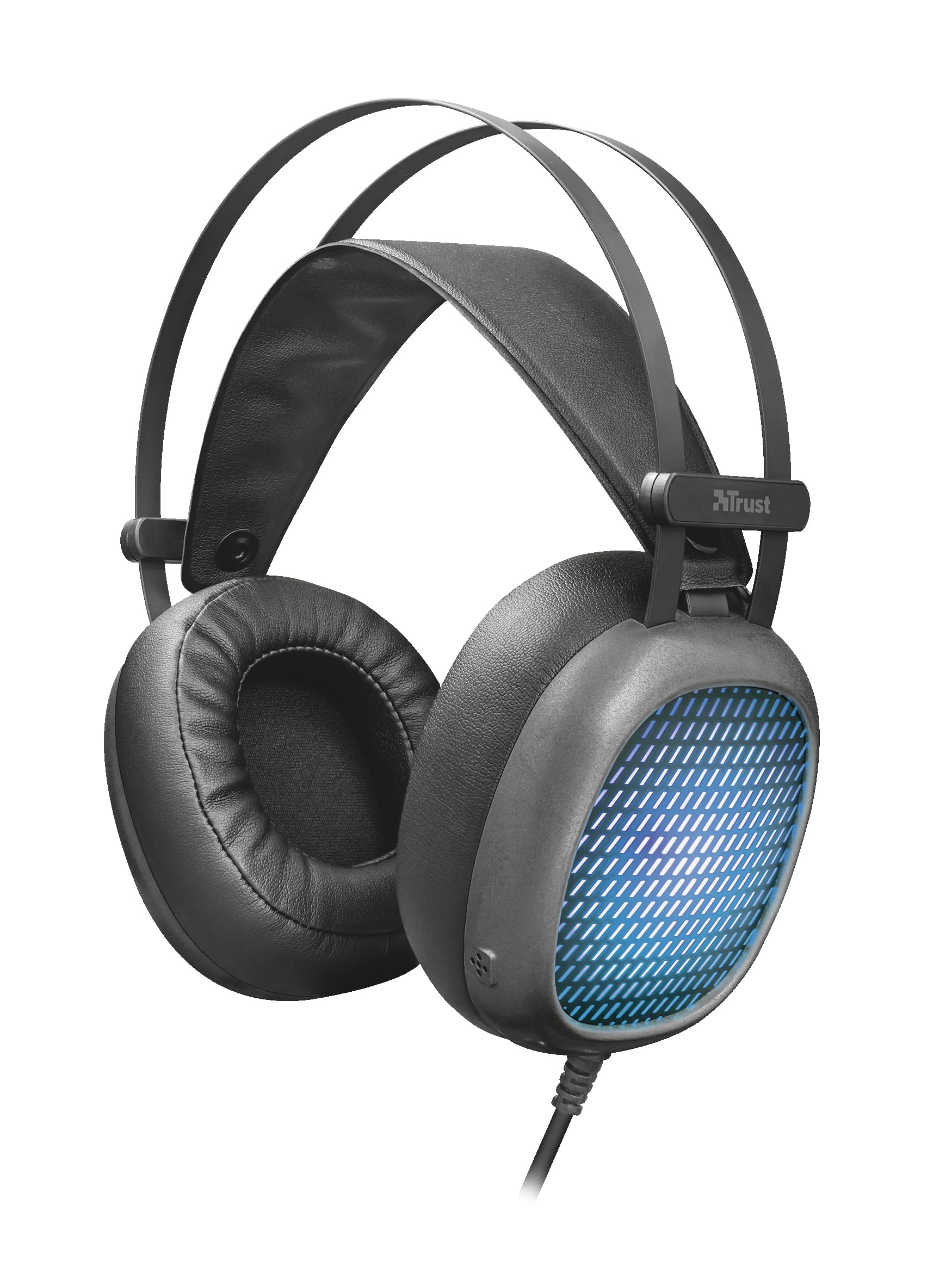 Trust Lumen Cuffie PC Con Illuminazione LED | Over-ear, Leggere, Microfono Integrato, Cavo 2.5m, Per Laptop E Computer, Comode E Dal Sound Potente - 3