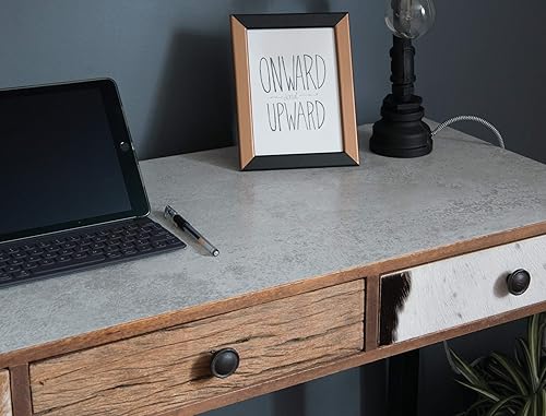 Miniatura 4 de d-c-fix Papel autoadhesivo impermeable para despegar y pegar, para encimeras de cocina y baño, gabinetes y bricolaje, piedra de hormigón, 26.5 x