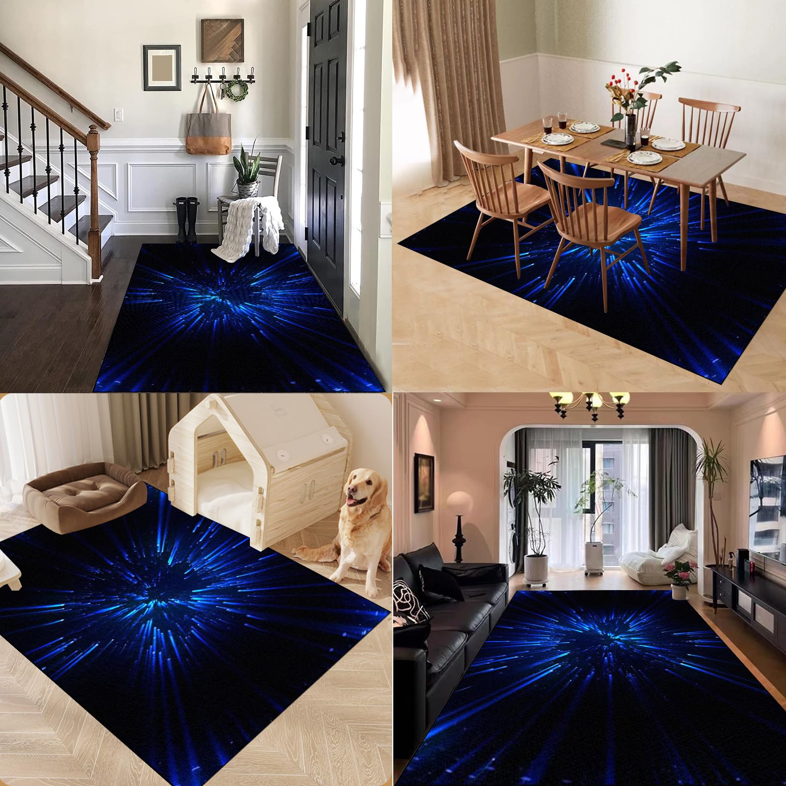 Tappetino per Sedia da Scrivania Gaming, Ufficio Tappeto Salvapavimento, 110 x 130 cm Ufficio Protettore del Pavimento, Tappeto per Sedia con Ruote, Tappeto Sedia Gaming per Parquet e Pavimenti Duri