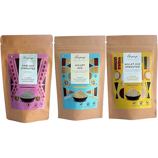 Hapup Millet Mix - No Preservatives 80 Gm Combo of 3