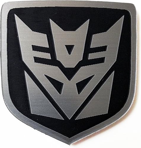 24Designs Emblema trasero compatible Decepticon negro de repuesto para Dodge Charger