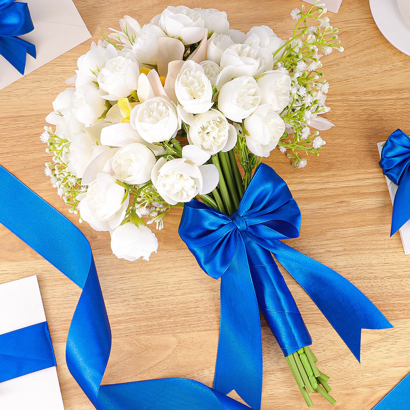 Snapklik.com : Royal Blue Ribbon 1-1/2 Inch 30 Yards Blue Satin Ribbon ...