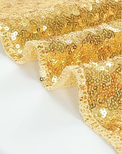 Miniatura 9 de Eternal Beauty Mantel dorado rectangular de lentejuelas de 50 x 80 pulgadas para San Valentín, tartas, postres, exposiciones, fiestas, eventos de