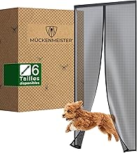 MÜCKENMEISTER® Moustiquaire Porte Fenetre (100x220cm) - Moustiquaire Porte - Moustiquaire Aimantée - Moustiquaire Porte Fenetre Magnetique - Moustiquaire Baie Vitree Coulissante